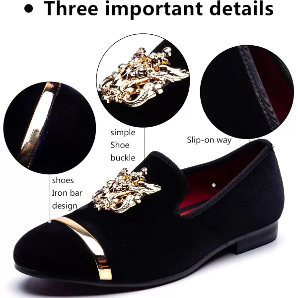 Meijiana Mens Fashion Classic Faux Leather Loafers and Weeding Dress Shoes for MenBlack12