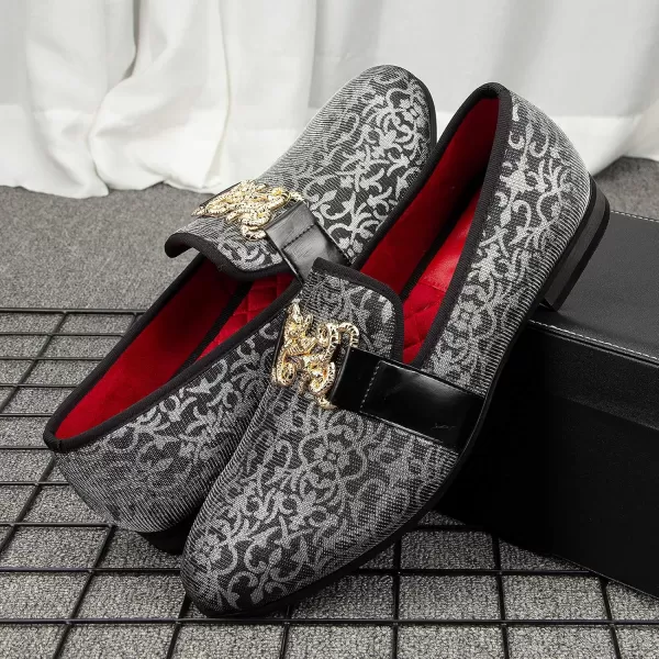 Meijiana Mens Fashion Classic Loafers Luxury Loafer Shoes and Weeding Dress Shoes for MenBlack01