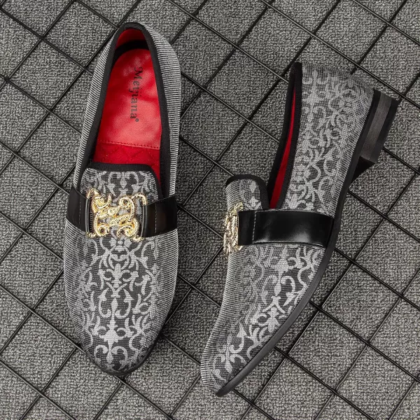 Meijiana Mens Fashion Classic Loafers Luxury Loafer Shoes and Weeding Dress Shoes for MenBlack01