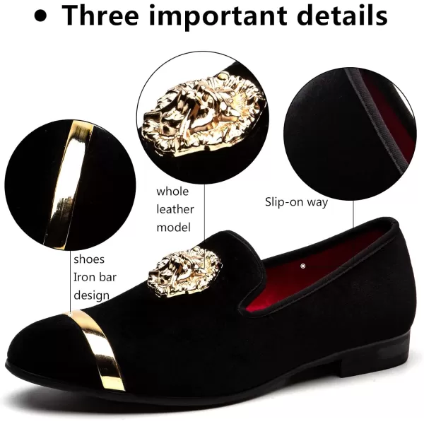 Meijiana Mens Fashion Classic Loafers Luxury Loafer Shoes and Weeding Dress Shoes for MenBlack09