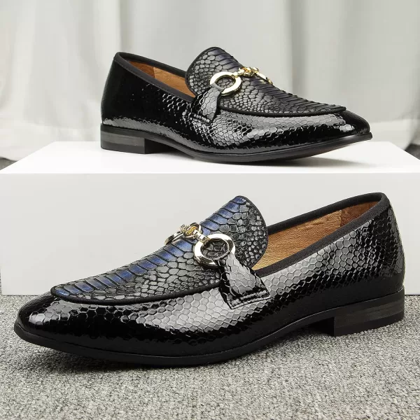 Meijiana Mens Loafers Classic Loafers Wedding Dress Shoes for Men Fashion Party LoafersBlue07