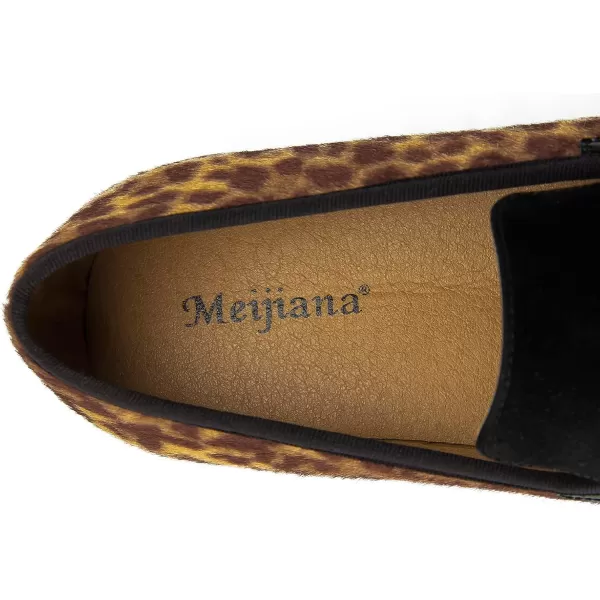 Meijiana Mens Loafers Classic Velvet Men Fashion Loafers Wedding Party Shoes for MenBlack11