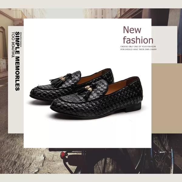 Meijiana Mens Loafers Classic Velvet Men Fashion Loafers Wedding Party Shoes for MenBlack13