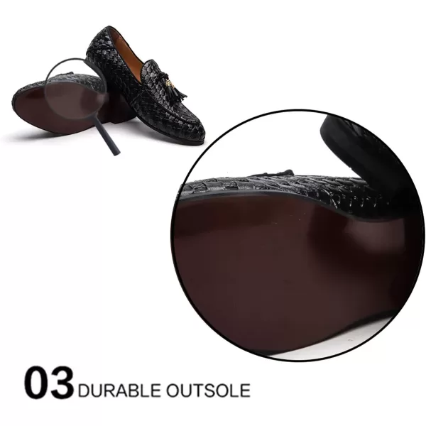 Meijiana Mens Loafers Classic Velvet Men Fashion Loafers Wedding Party Shoes for MenBlack13