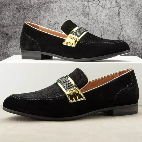 Meijiana Mens Loafers Lightweight SlipOn Moccasins Stylish Dress Shoes Breathable Tassels LoafersBlack01
