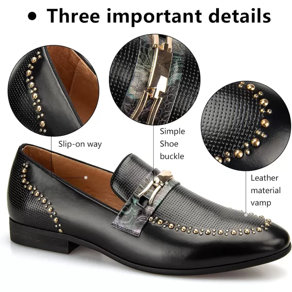 Meijiana Mens Loafers Lightweight SlipOn Moccasins Stylish Dress Shoes Breathable Tassels LoafersBlack04