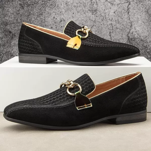 Meijiana Mens Loafers Lightweight SlipOn Moccasins Stylish Dress Shoes Breathable Tassels LoafersBlack05