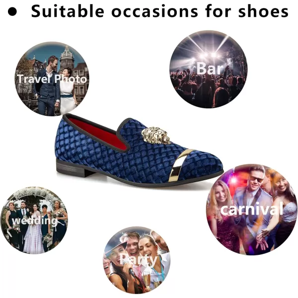Meijiana Mens Loafers Lightweight SlipOn Moccasins Stylish Dress Shoes Breathable Tassels LoafersBlue08