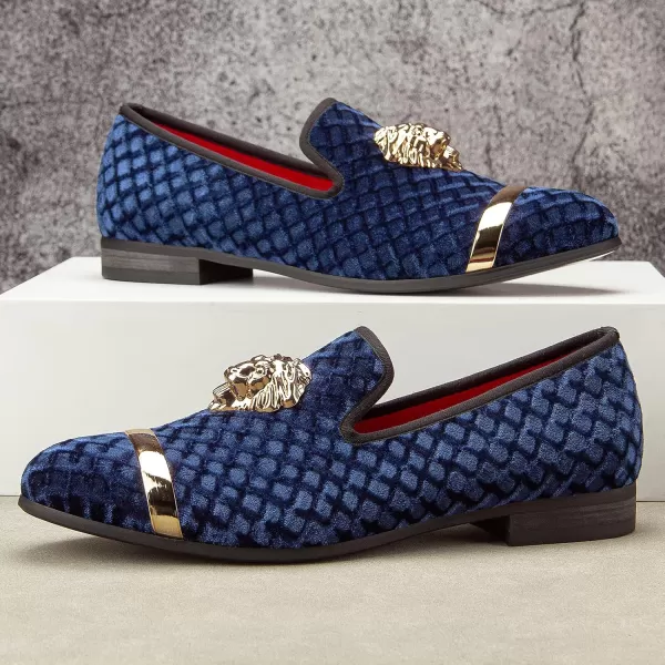 Meijiana Mens Loafers Lightweight SlipOn Moccasins Stylish Dress Shoes Breathable Tassels LoafersBlue08