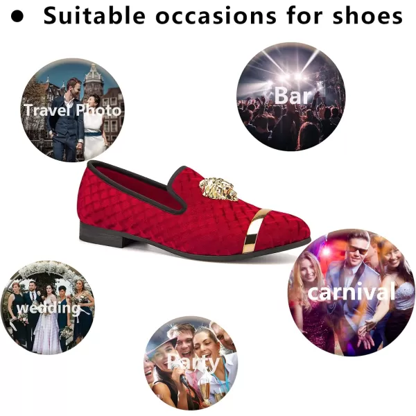 Meijiana Mens Loafers Lightweight SlipOn Moccasins Stylish Dress Shoes Breathable Tassels LoafersRed09