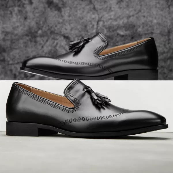 Meijiana Mens Loafers Mens Classic Loafers Dress Shoes Loafers for Men Fashion Luxury ShoesBlack05