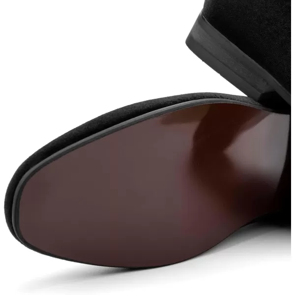 Meijiana Mens Loafers Wedding Dress Shoes SlipOn Loafers for Men Tuxedo Suit ShoesBlack07