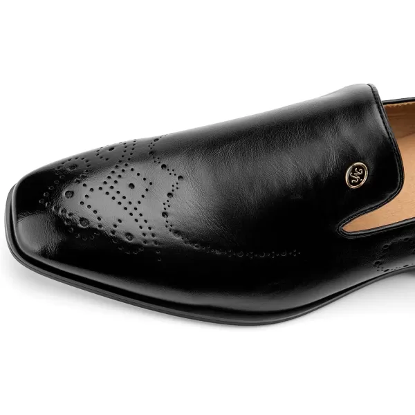 Meijiana Mens Loafers Wedding Dress Shoes SlipOn Loafers for Men Tuxedo Suit ShoesBlack13