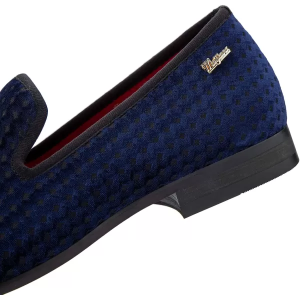 Meijiana Mens Loafers Wedding Dress Shoes SlipOn Loafers for Men Tuxedo Suit ShoesBlue03