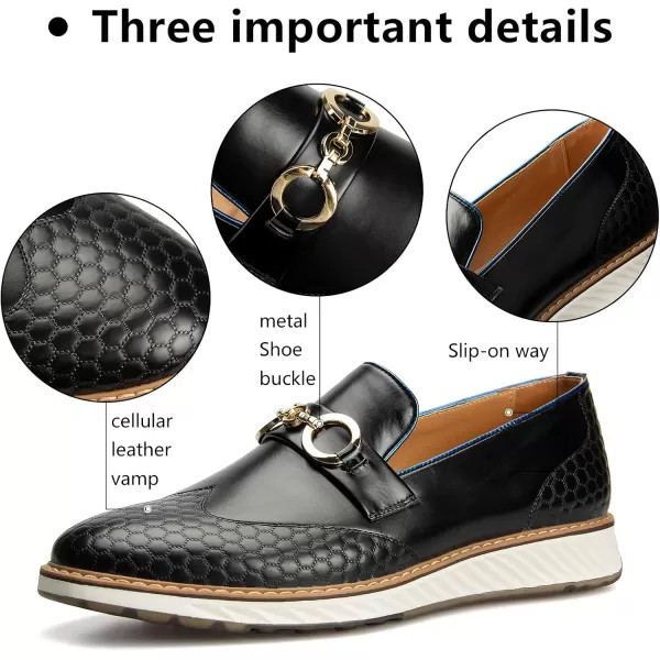 Meijiana Mens Oxford Shoes Casual Shoes for Men Casual Dress Shoes for MenBlack10