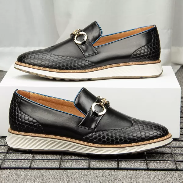 Meijiana Mens Oxford Shoes Casual Shoes for Men Casual Dress Shoes for MenBlack10