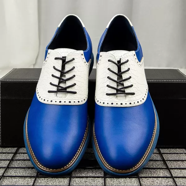 Meijiana Mens Oxford Shoes Casual Shoes for Men Casual Dress Shoes for MenBlue01