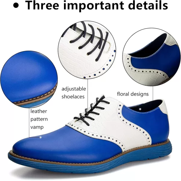 Meijiana Mens Oxford Shoes Casual Shoes for Men Casual Dress Shoes for MenBlue01