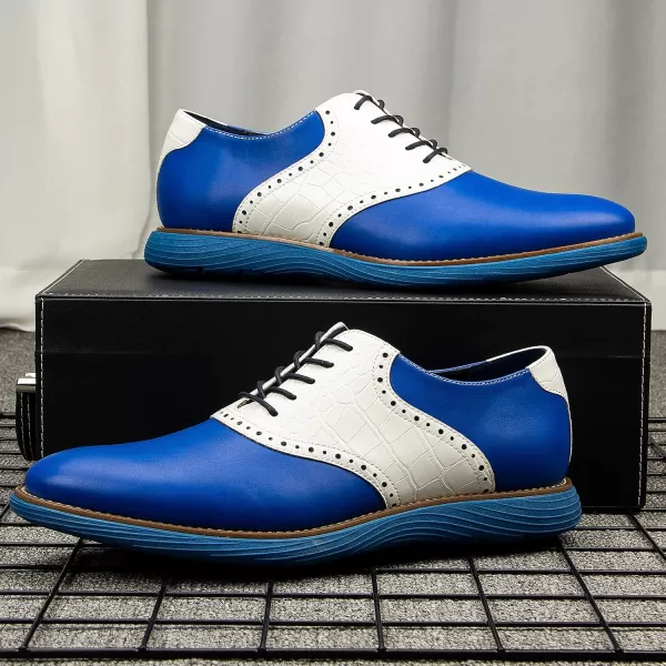 Meijiana Mens Oxford Shoes Casual Shoes for Men Casual Dress Shoes for MenBlue01
