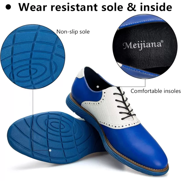 Meijiana Mens Oxford Shoes Casual Shoes for Men Casual Dress Shoes for MenBlue01