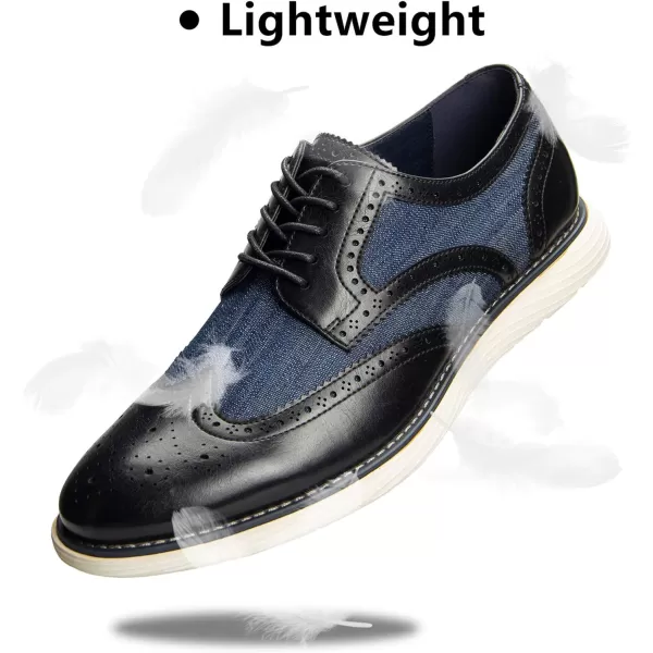 Meijiana Mens Oxford Shoes Casual Shoes for Men Casual Dress Shoes for MenBlue08