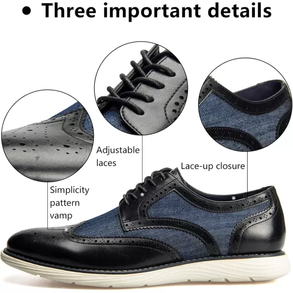 Meijiana Mens Oxford Shoes Casual Shoes for Men Casual Dress Shoes for MenBlue08