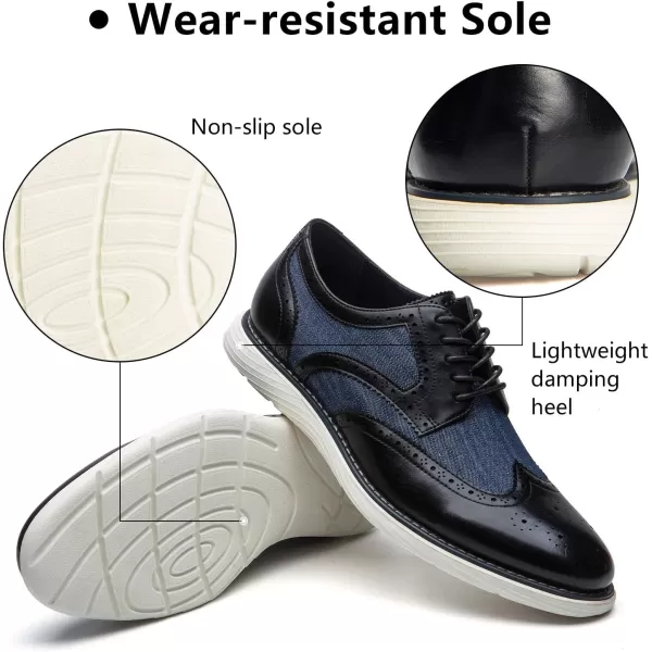 Meijiana Mens Oxford Shoes Casual Shoes for Men Casual Dress Shoes for MenBlue08