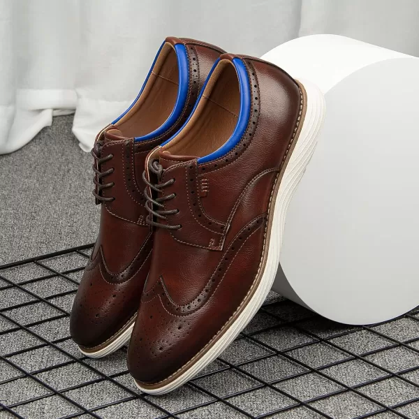 Meijiana Mens Oxford Shoes Casual Shoes for Men Casual Dress Shoes for MenBrown05