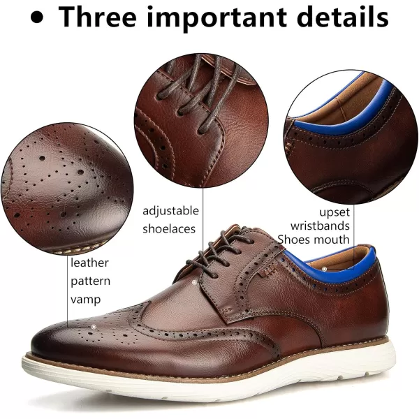 Meijiana Mens Oxford Shoes Casual Shoes for Men Casual Dress Shoes for MenBrown05