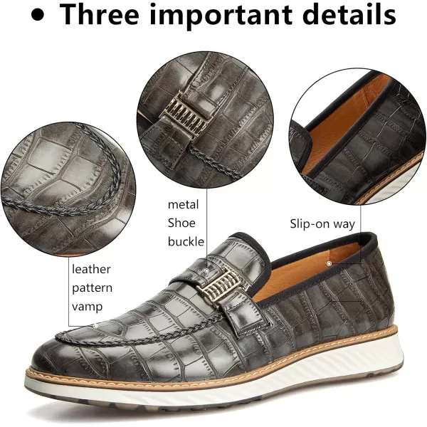 Meijiana Mens Oxford Shoes Casual Shoes for Men Casual Dress Shoes for MenGrey11