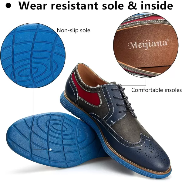 Meijiana Mens Oxford Shoes Casual Shoes for Men Casual Dress Shoes for MenMulticoloured04