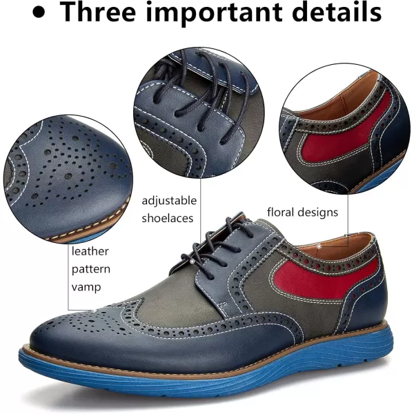 Meijiana Mens Oxford Shoes Casual Shoes for Men Casual Dress Shoes for MenMulticoloured04