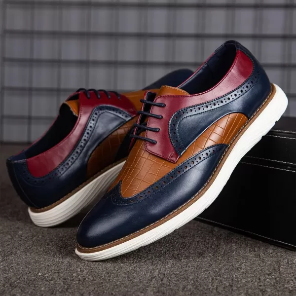 Meijiana Mens Oxford Shoes Casual Shoes for Men Casual Dress Shoes for MenMulticoloured07