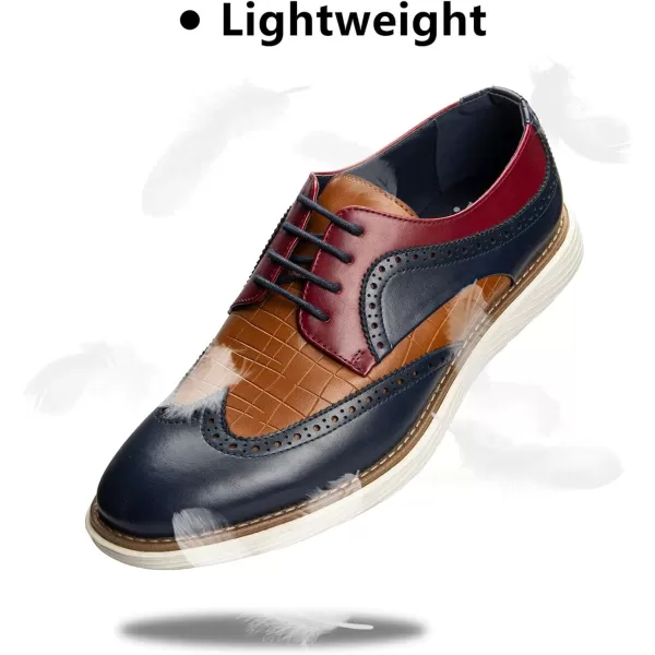 Meijiana Mens Oxford Shoes Casual Shoes for Men Casual Dress Shoes for MenMulticoloured07