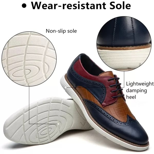 Meijiana Mens Oxford Shoes Casual Shoes for Men Casual Dress Shoes for MenMulticoloured07