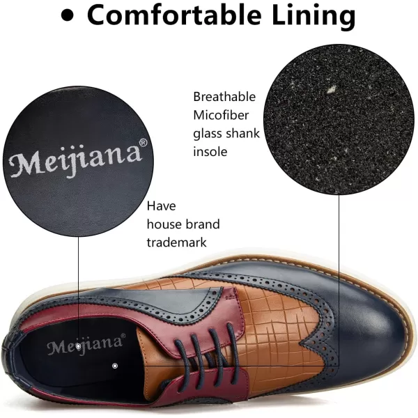 Meijiana Mens Oxford Shoes Casual Shoes for Men Casual Dress Shoes for MenMulticoloured07