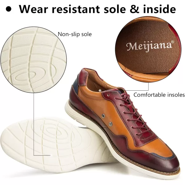 Meijiana Mens Oxford Shoes Casual Shoes for Men Casual Dress Shoes for MenMulticoloured12