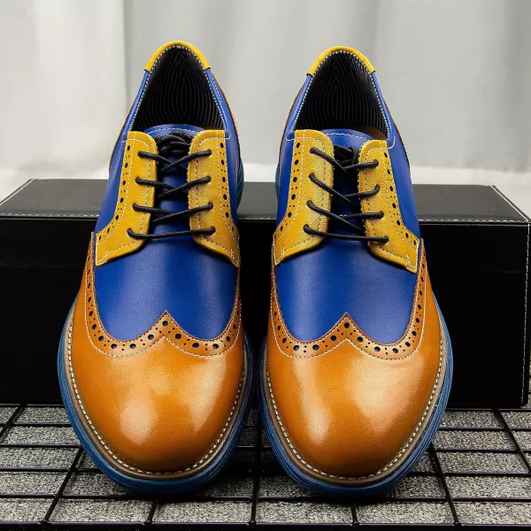 Meijiana Mens Oxford Shoes Casual Shoes for Men Casual Dress Shoes for MenYellow02