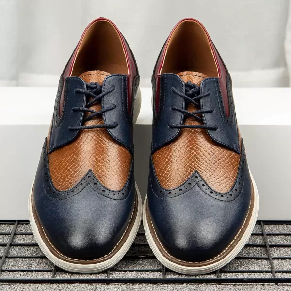 Meijiana Mens Oxford Shoes Dress Shoes Mens Lightweight laceup Fashion ShoesMulticoloured05