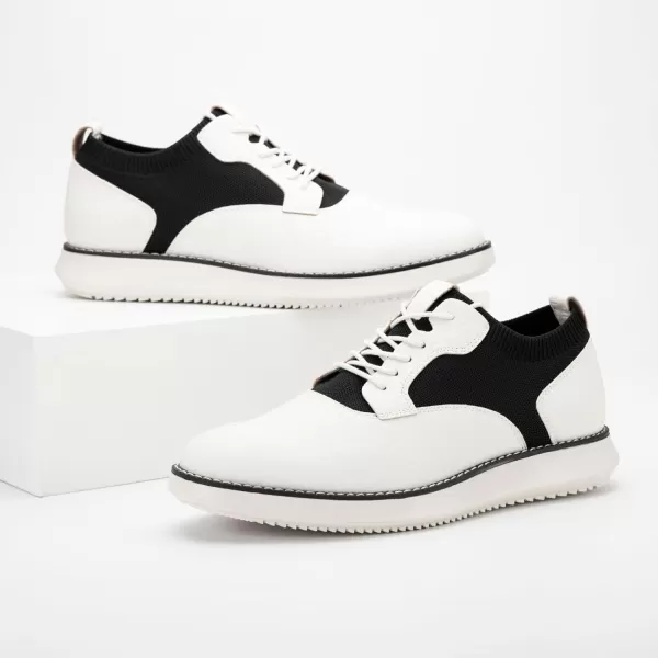 Meijiana Mens Oxford Shoes Dress Shoes Mens Lightweight laceup Fashion ShoesWhite14