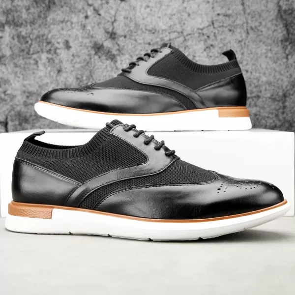 Meijiana Mens Oxford Shoes Men Fashion Light Shoes Casual Business ShoesBlack02