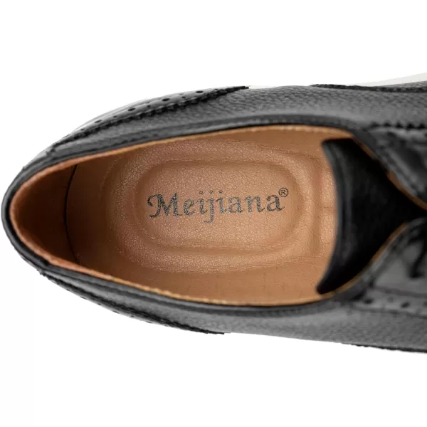 Meijiana Mens Oxford Shoes Men Fashion Light Shoes Casual Business ShoesBlack04