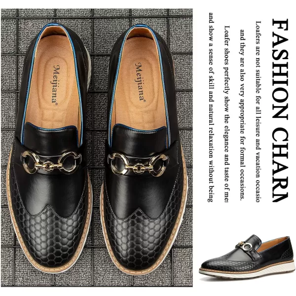 Meijiana Mens Oxford Shoes Men Fashion Light Shoes Casual Business ShoesBlack10