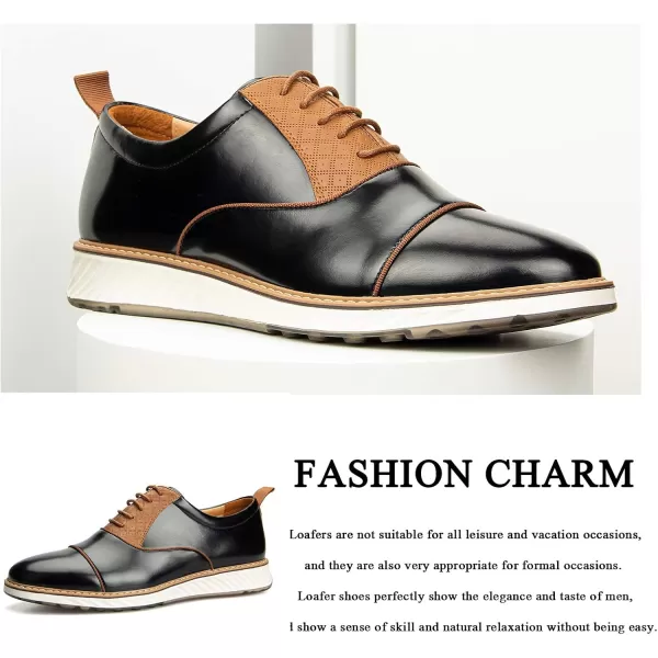 Meijiana Mens Oxford Shoes Men Fashion Light Shoes Casual Business ShoesBlack13