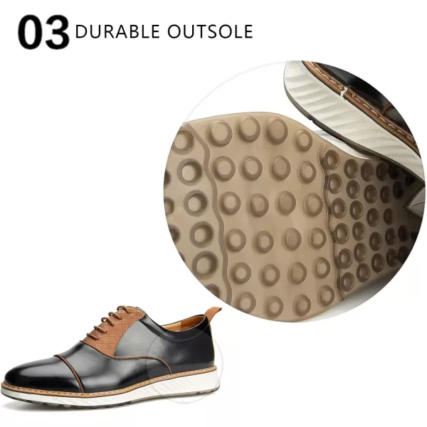 Meijiana Mens Oxford Shoes Men Fashion Light Shoes Casual Business ShoesBlack13