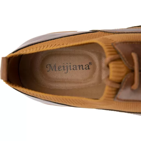 Meijiana Mens Oxford Shoes Men Fashion Light Shoes Casual Business ShoesBrown01