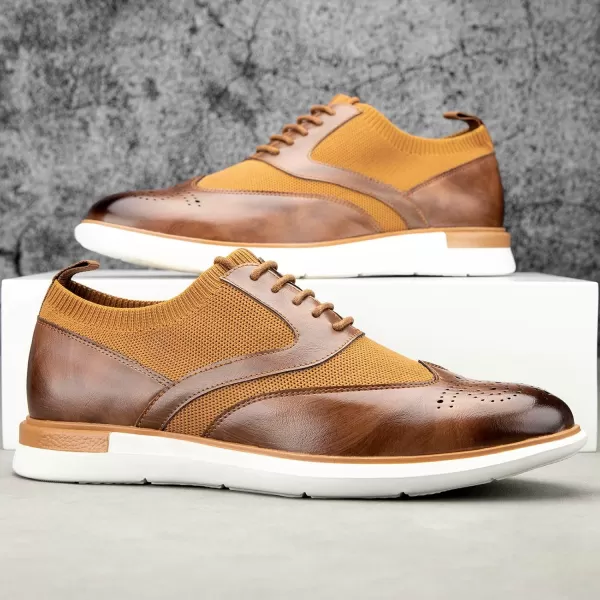 Meijiana Mens Oxford Shoes Men Fashion Light Shoes Casual Business ShoesBrown01