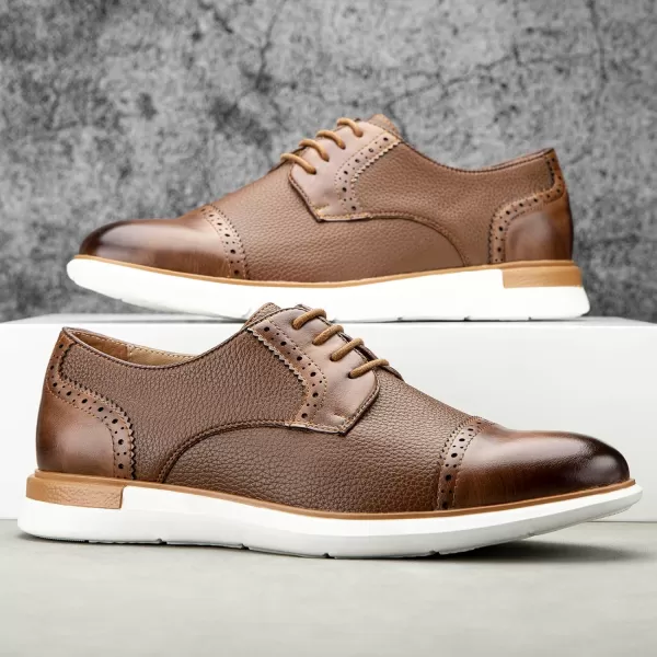 Meijiana Mens Oxford Shoes Men Fashion Light Shoes Casual Business ShoesBrown03