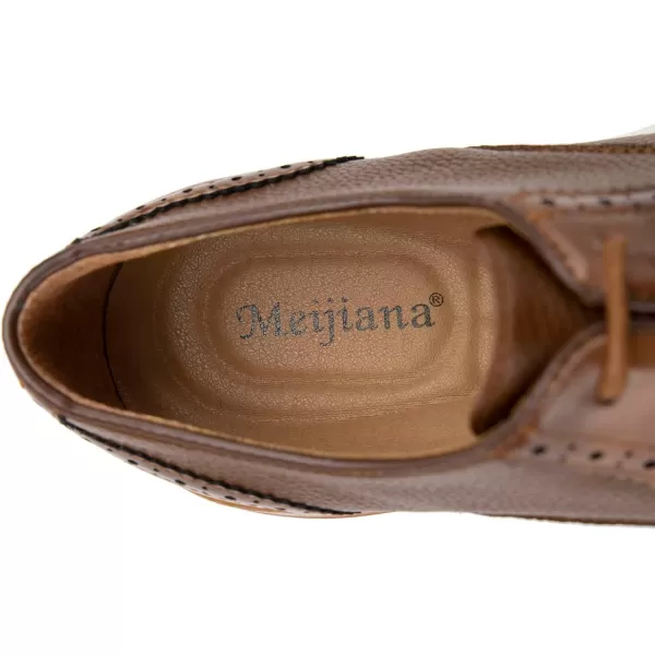 Meijiana Mens Oxford Shoes Men Fashion Light Shoes Casual Business ShoesBrown03