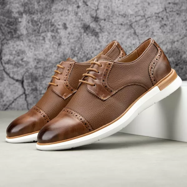 Meijiana Mens Oxford Shoes Men Fashion Light Shoes Casual Business ShoesBrown03